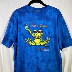 New Imported PURA VIDA FROG T-shirt LARGE